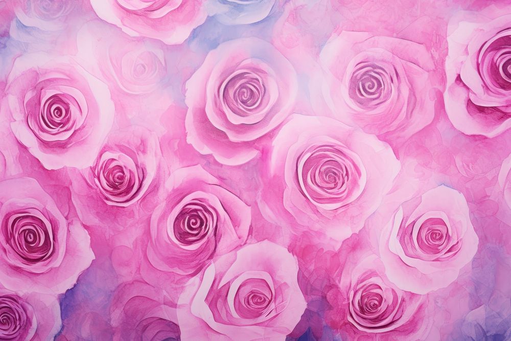 Rose pattern backgrounds painting flower. AI generated Image by rawpixel.