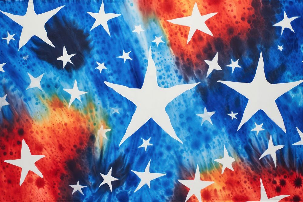 Star pattern backgrounds textured painting. AI generated Image by rawpixel.