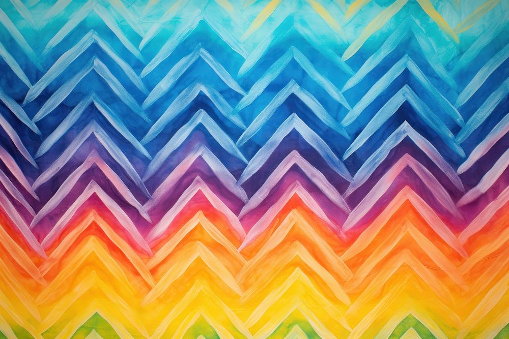 Zig zag pattern backgrounds textured painting. AI generated Image by rawpixel.