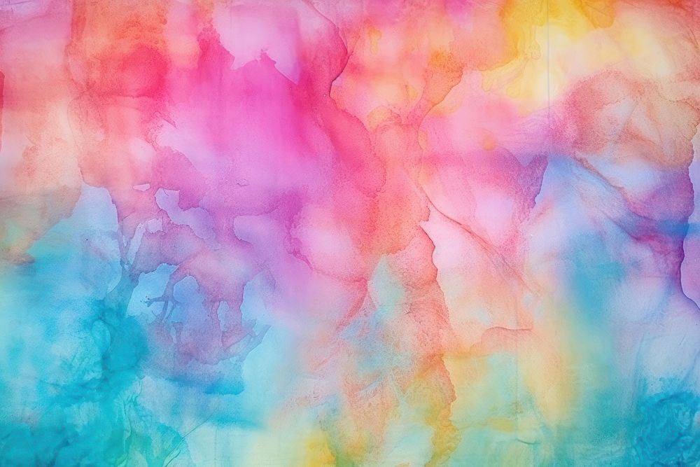 Minimal ice dye techniques rainbow backgrounds textured painting