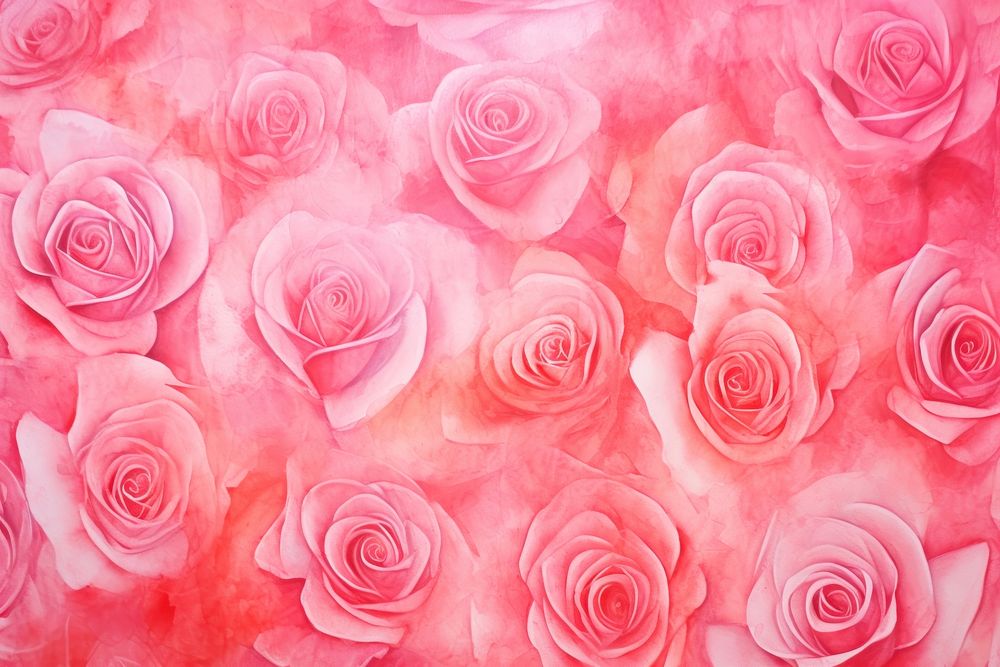 Rose pattern backgrounds textured painting. AI generated Image by rawpixel.