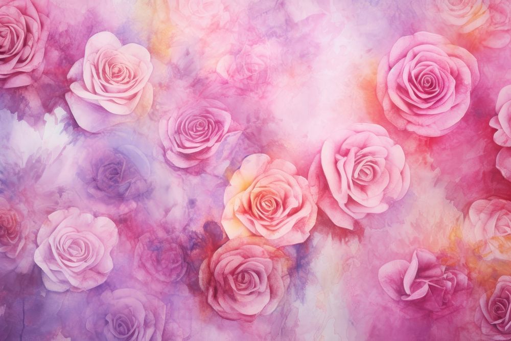 Rose pattern backgrounds textured painting. AI generated Image by rawpixel.