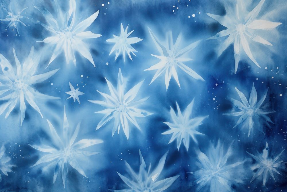 Shibori star backgrounds nature snowflake. AI generated Image by rawpixel.