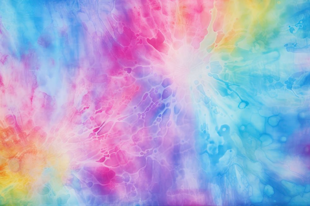 Minimal ice dye techniques pastel rainbow backgrounds textured painting. AI generated Image by rawpixel.