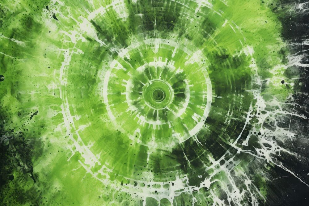 Green backgrounds textured concentric. AI generated Image by rawpixel.