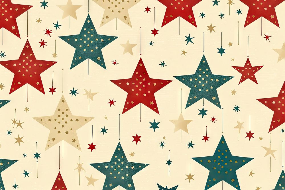 Pattern backgrounds christmas star. AI generated Image by rawpixel.
