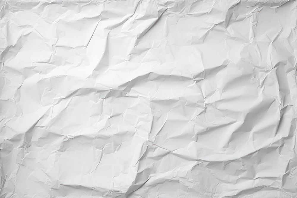 White blank simple crumpled paper white backgrounds. AI generated Image by rawpixel.