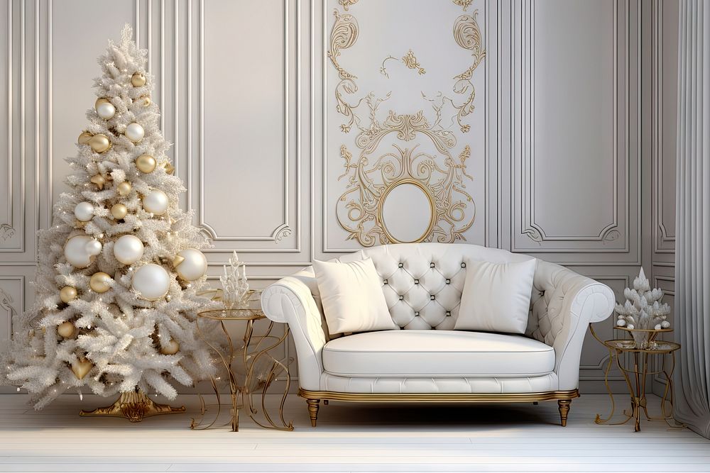 Christmas celebration decoration furniture. AI generated Image by rawpixel.