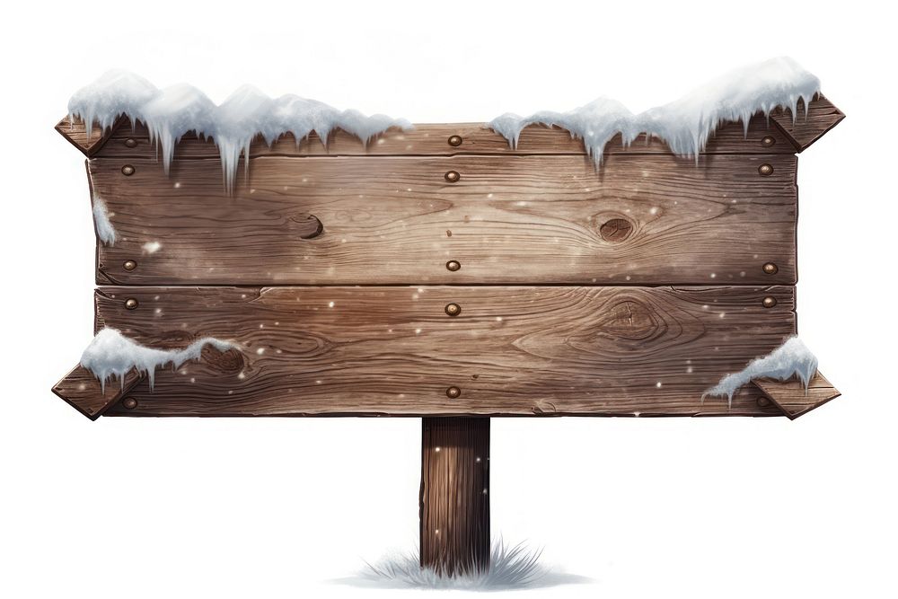 Wood snow outdoors white. AI generated Image by rawpixel.