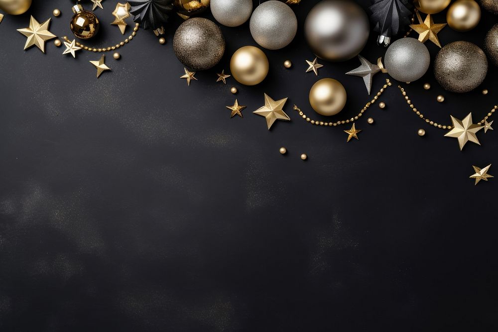 Christmas decorations christmas jewelry black. AI generated Image by rawpixel.