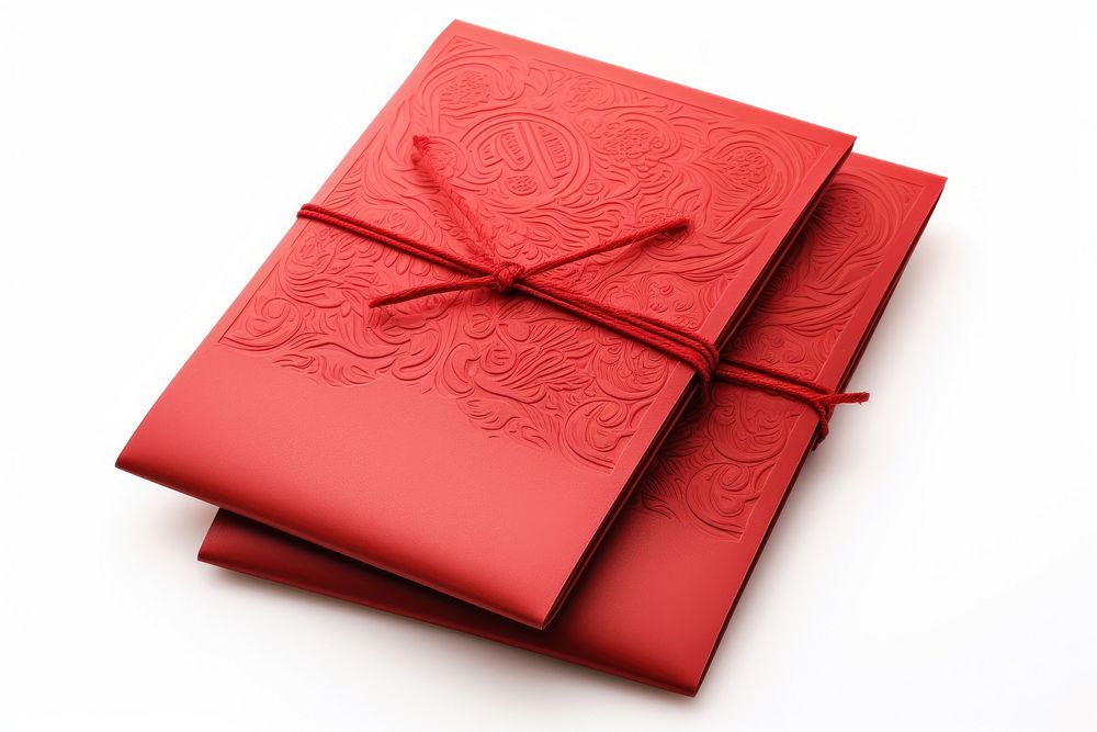 Red envelopes wallet white background celebration. AI generated Image by rawpixel.
