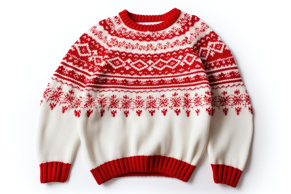 Christmas Sweater sweater sweatshirt white. AI generated Image by rawpixel.