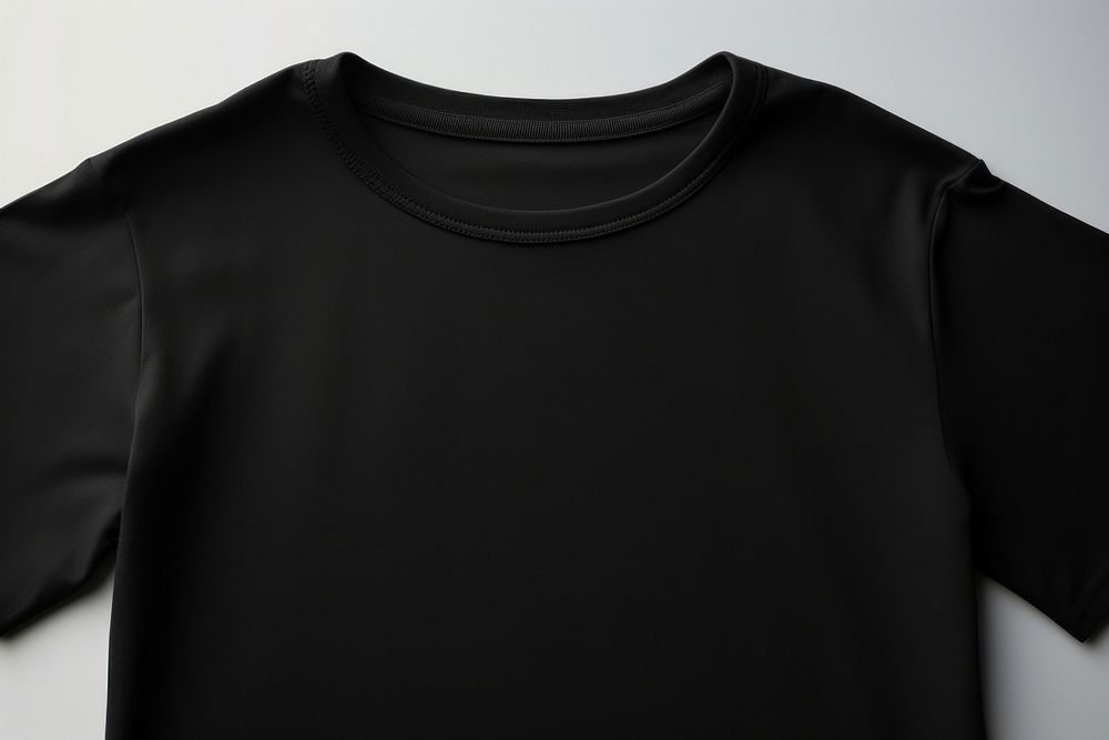 Black t-shirt sleeve coathanger outerwear. AI generated Image by rawpixel.