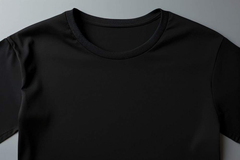 Black t-shirt sleeve outerwear clothing. AI generated Image by rawpixel.