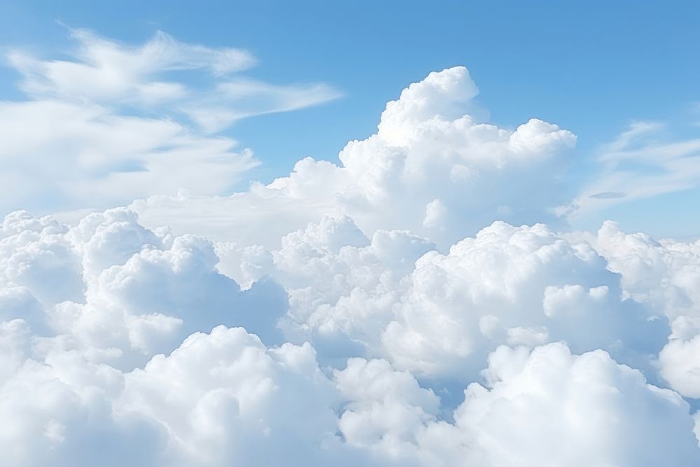 White clouds backgrounds outdoors nature. AI generated Image by rawpixel.