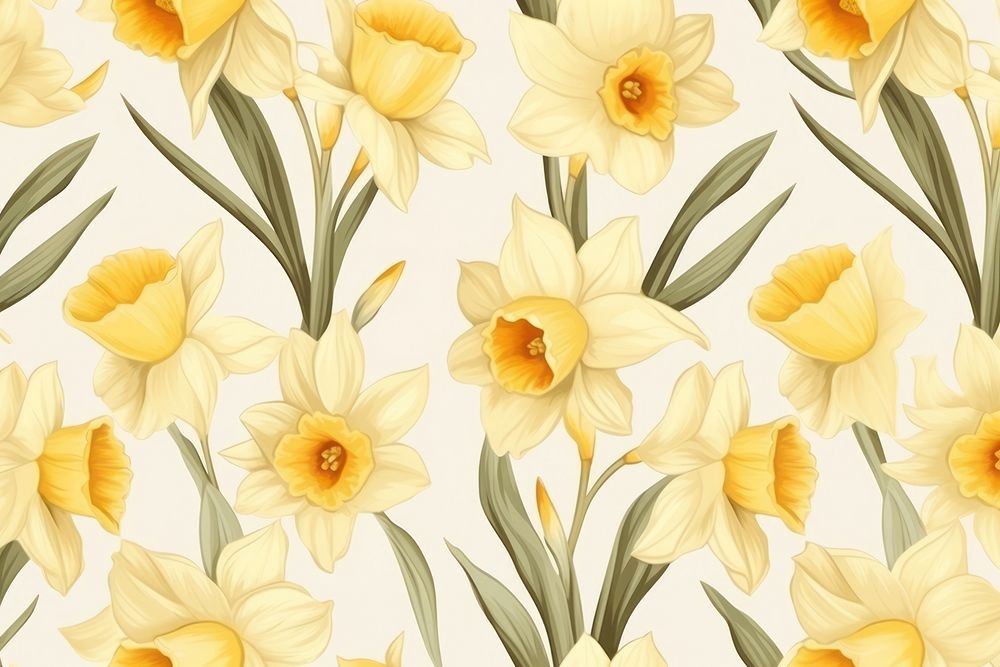 Daffodil daffodil backgrounds wallpaper. AI generated Image by rawpixel.