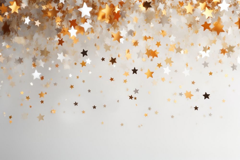 Confetti backgrounds gold star. AI generated Image by rawpixel.