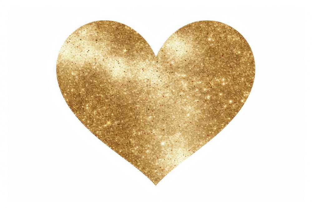 Heart gold backgrounds white background. AI generated Image by rawpixel.