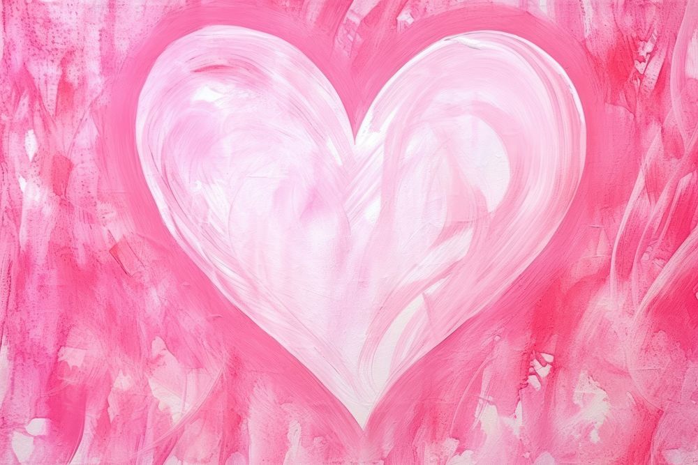 Heart backgrounds textured painting. AI generated Image by rawpixel.
