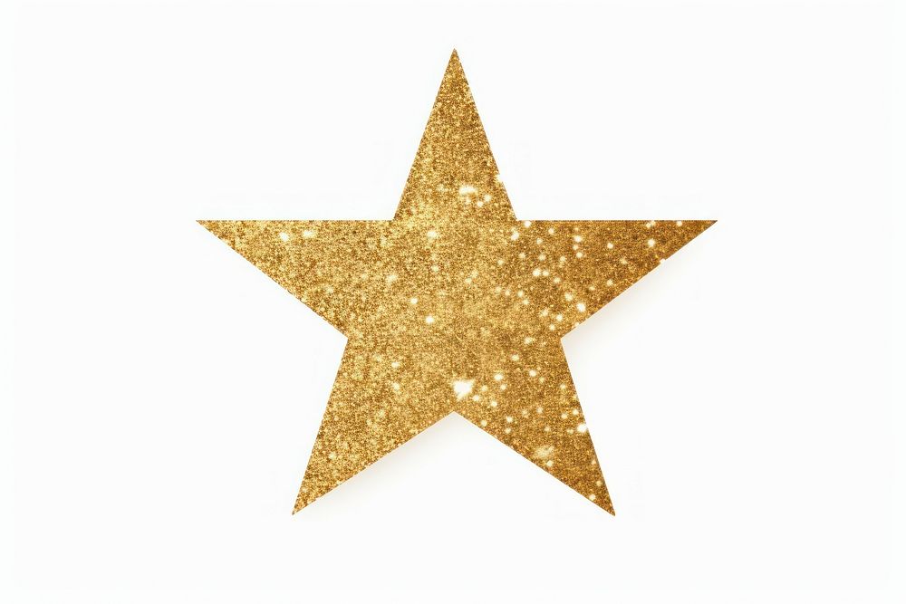 Star gold glitter symbol. AI generated Image by rawpixel.