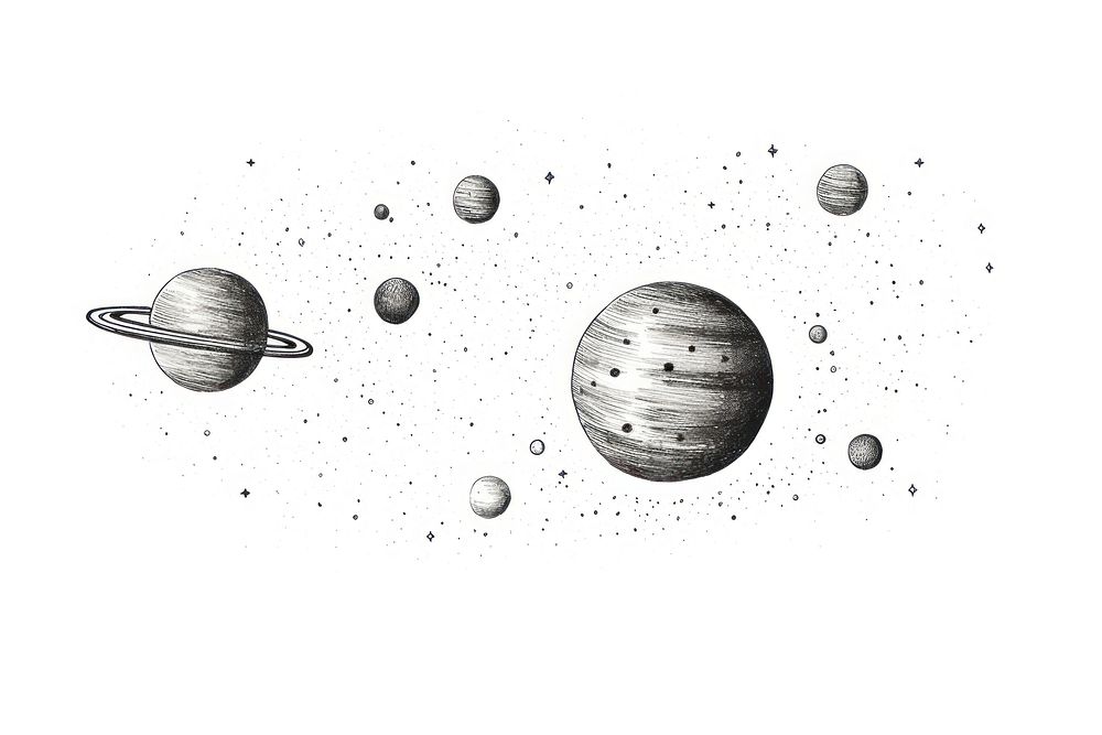 Space astronomy planet sphere. AI generated Image by rawpixel.