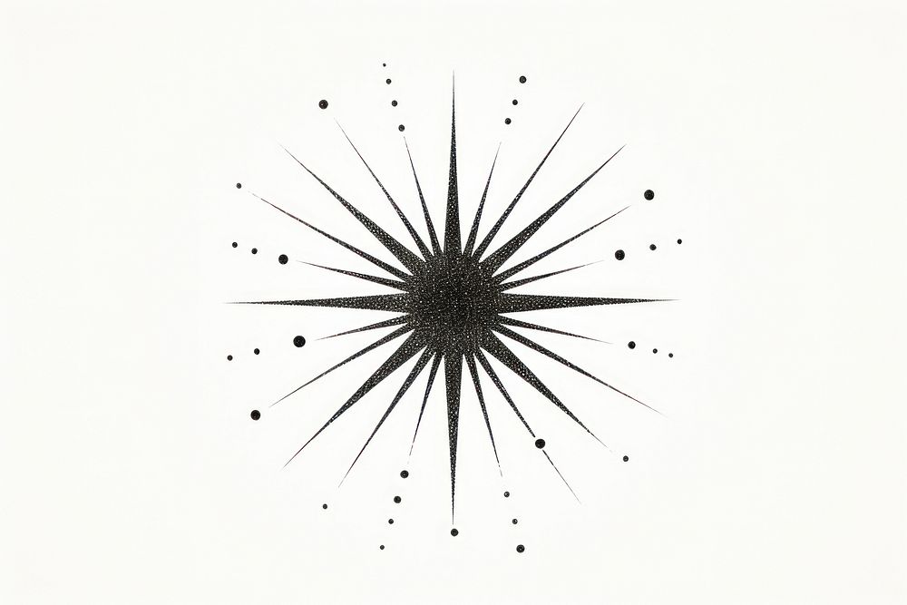 Star fireworks line white background. AI generated Image by rawpixel.
