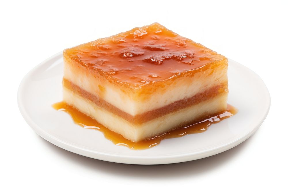 Nian gao dessert plate food. AI generated Image by rawpixel.