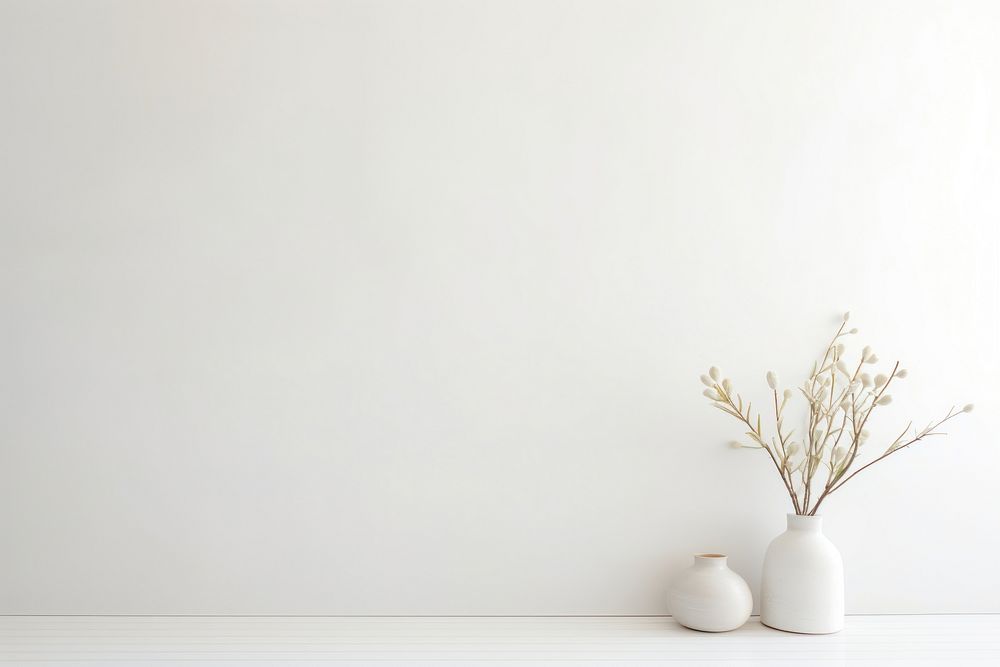 White background flower plant vase. AI generated Image by rawpixel.