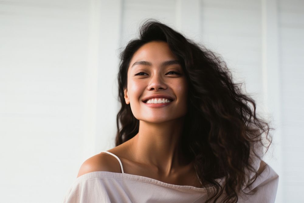 Woman laughing smile adult. AI generated Image by rawpixel.