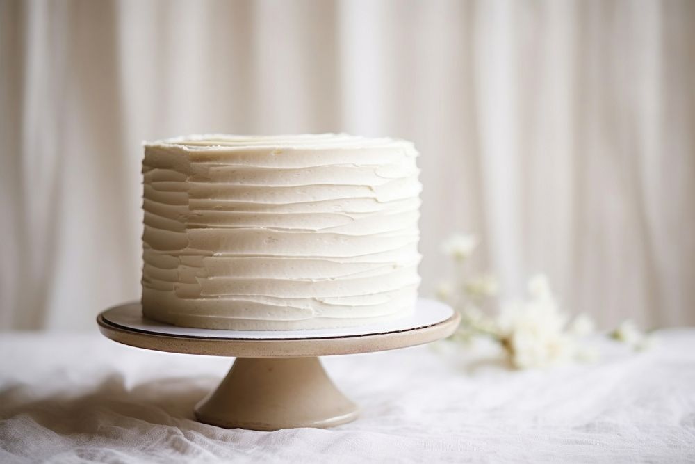 Vintage Cake cake dessert white. AI generated Image by rawpixel.