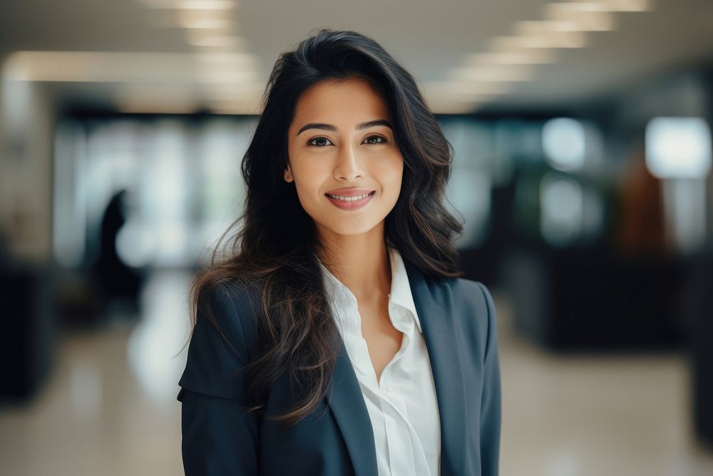 Business woman office adult smile. AI generated Image by rawpixel.