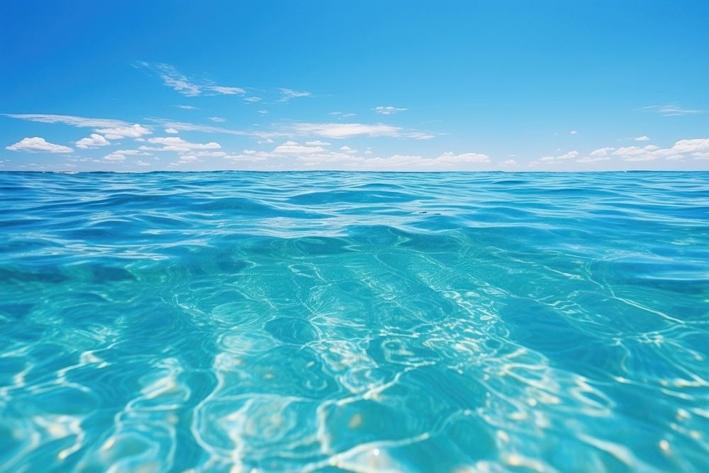 Sea surface outdoors horizon nature. AI generated Image by rawpixel.