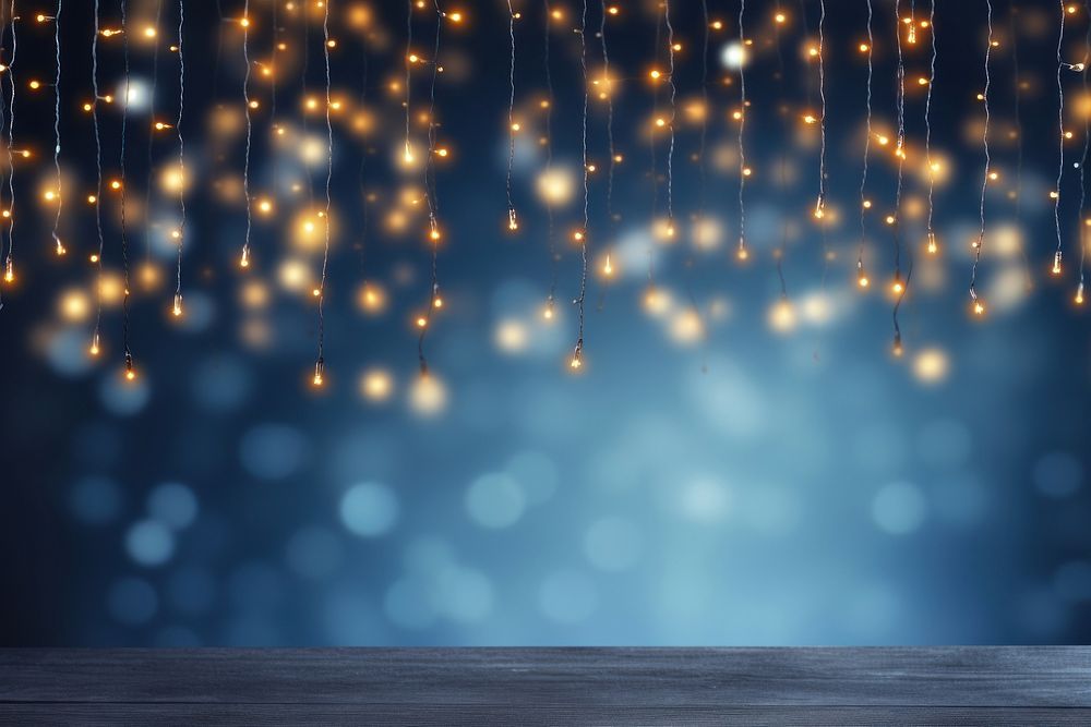 Christmas garland bokeh lights backgrounds decoration lighting. AI generated Image by rawpixel.