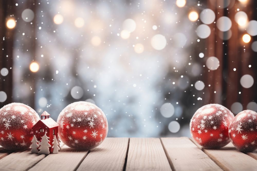 Christmas ornaments winter snow decoration. AI generated Image by rawpixel.