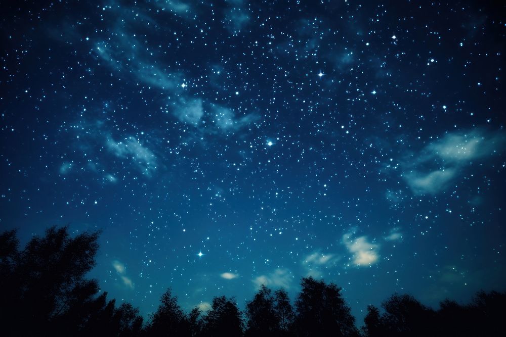 Stars outdoors nature night. AI generated Image by rawpixel.