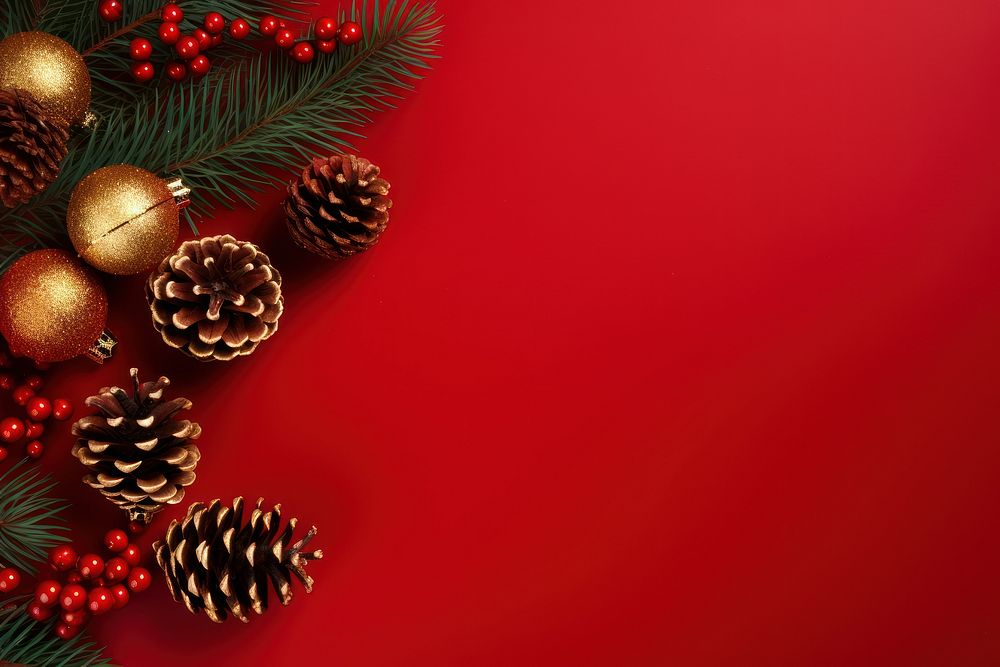 Pine christmas backgrounds decoration. AI generated Image by rawpixel.