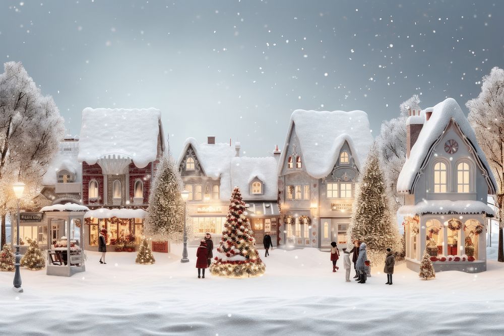 A Christmas background christmas decoration festival. AI generated Image by rawpixel.