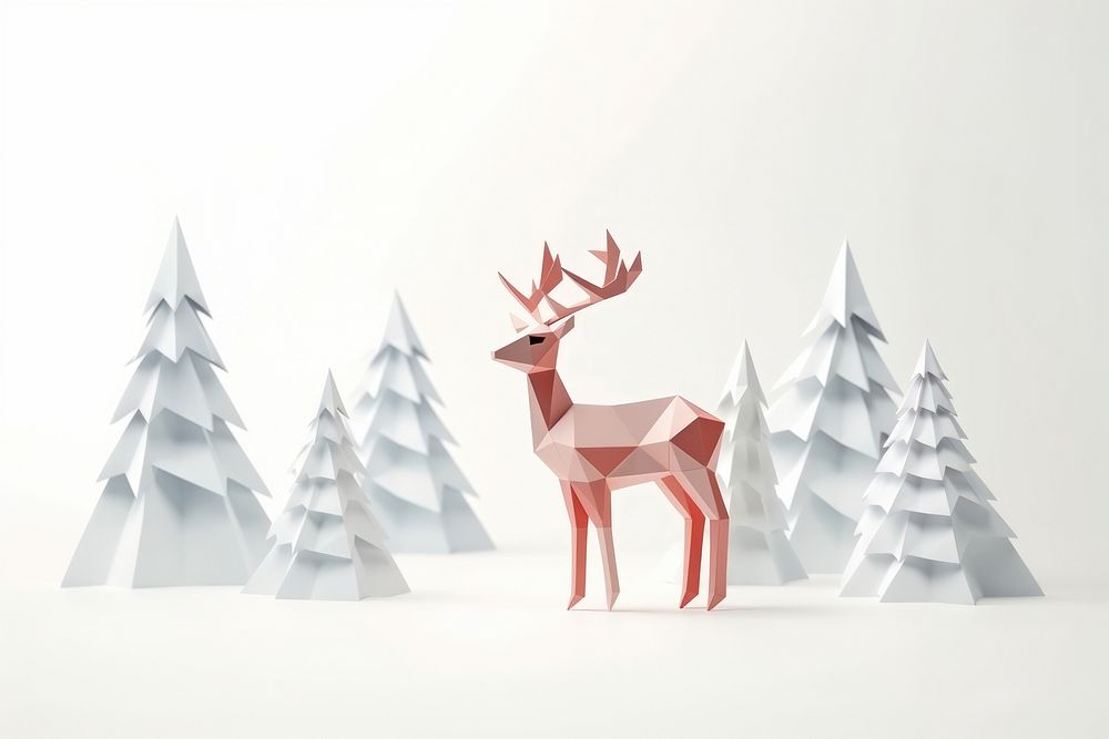 A raindeer decoration christmas festival. AI generated Image by rawpixel.