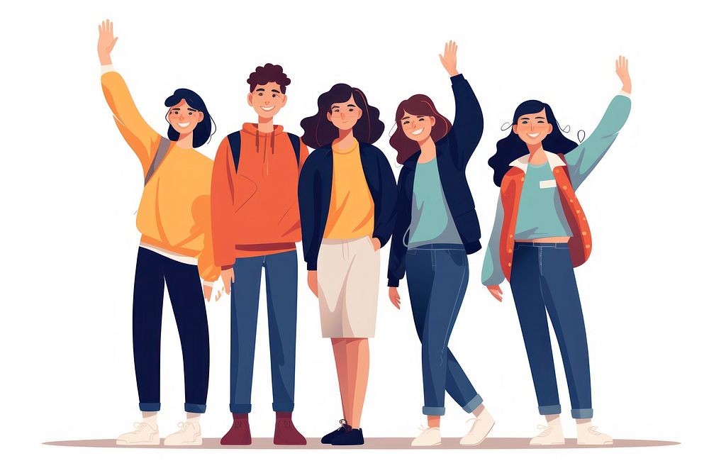 Young people adult togetherness celebration. AI generated Image by rawpixel.