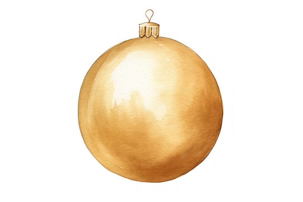 Christmas ornament sphere gold christmas christmas ornament. AI generated Image by rawpixel.