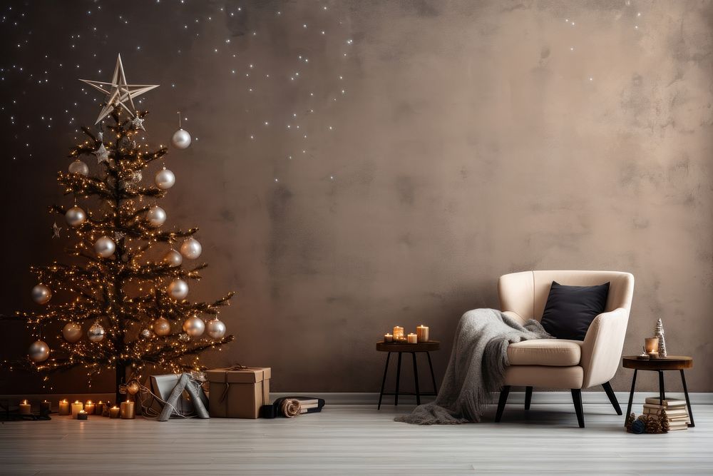 Christmas decoration furniture chair christmas decorations. AI generated Image by rawpixel.