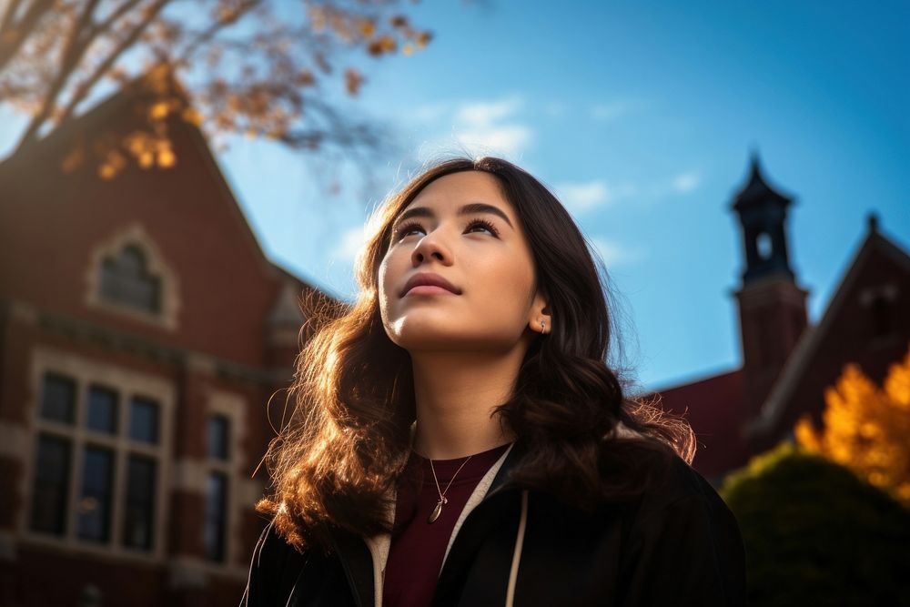 Latina college student portrait adult photo. AI generated Image by rawpixel.