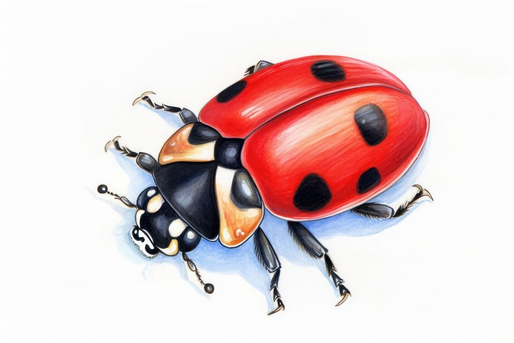 Ladybug animal insect red. AI generated Image by rawpixel.