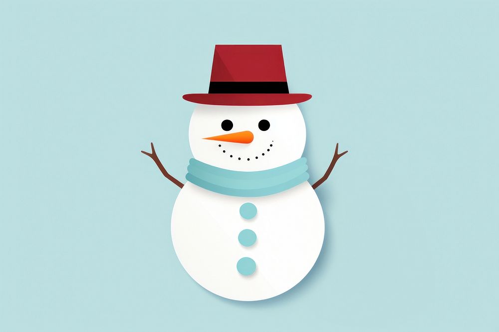 Snow man snowman winter anthropomorphic. AI generated Image by rawpixel.