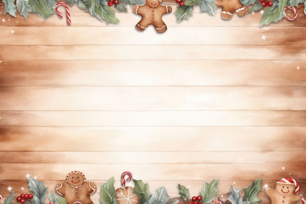 Christmas background gingerbread backgrounds cookie. AI generated Image by rawpixel.