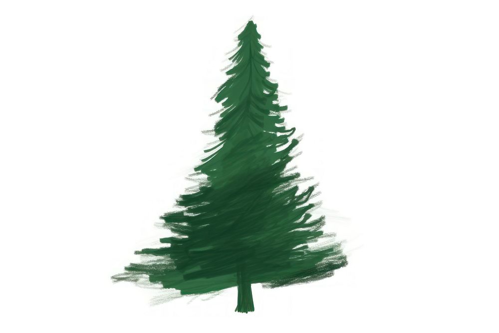 Christmas Tree christmas tree drawing. AI generated Image by rawpixel.