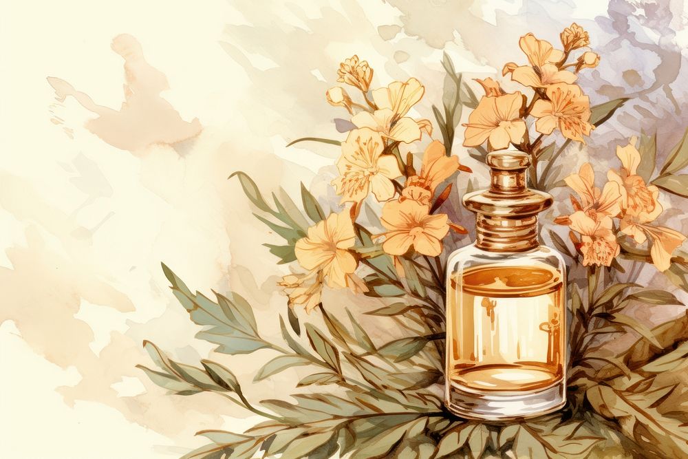 Aroma oil backgrounds perfume bottle. AI generated Image by rawpixel.