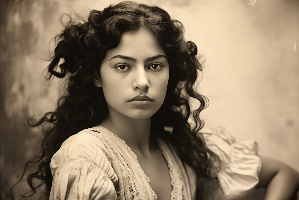 Mexican woman photography portrait adult. AI generated Image by rawpixel.