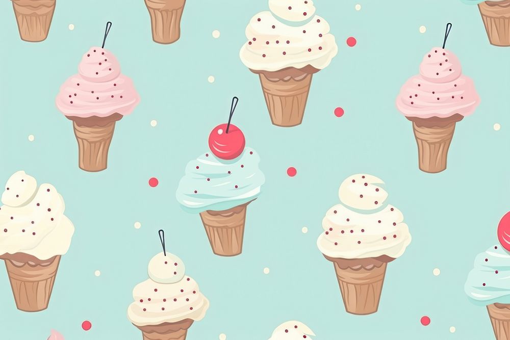 Ice cream backgrounds dessert cupcake. AI generated Image by rawpixel.
