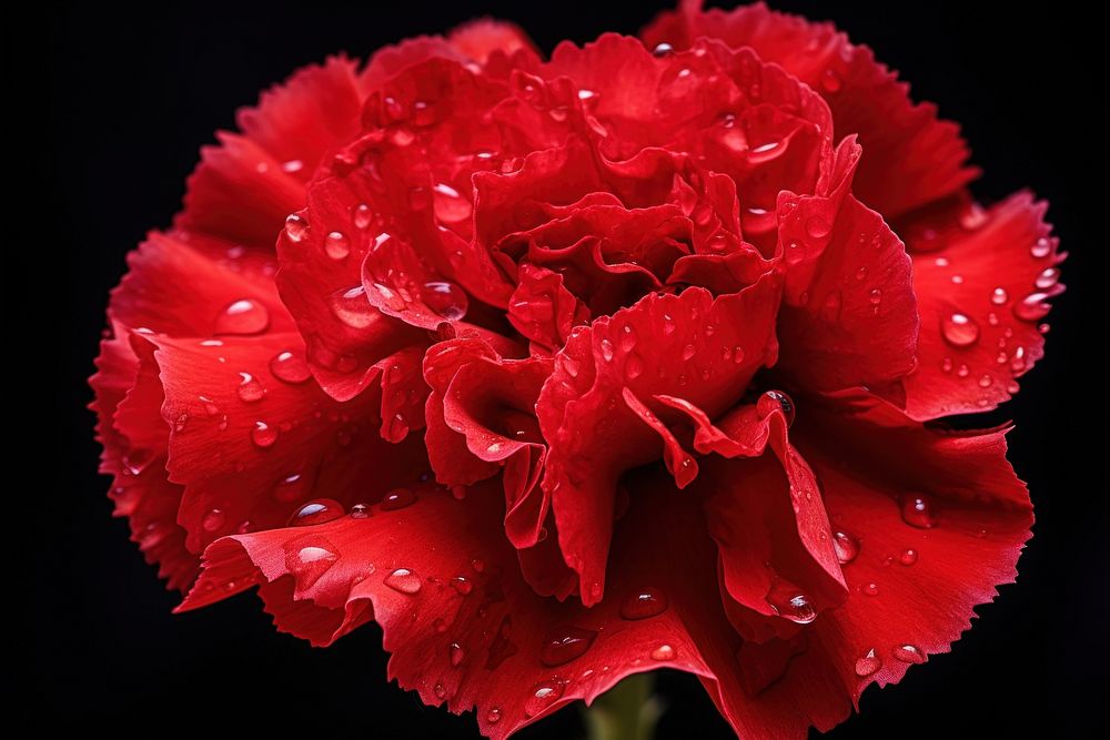 Red carnation flower plant rose. AI generated Image by rawpixel.